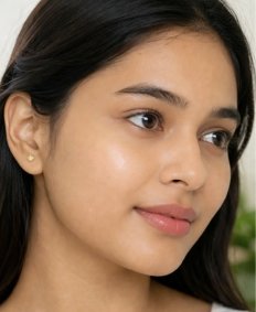 After using Veoma skincare routine